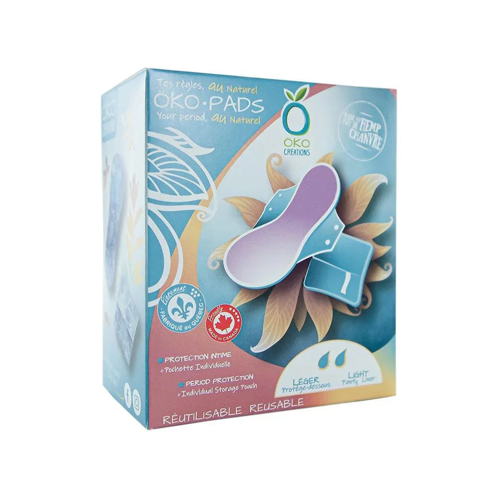 Lightweight Reusable Bottom Liner Öko Pads Öko Créations - La Boite à Grains