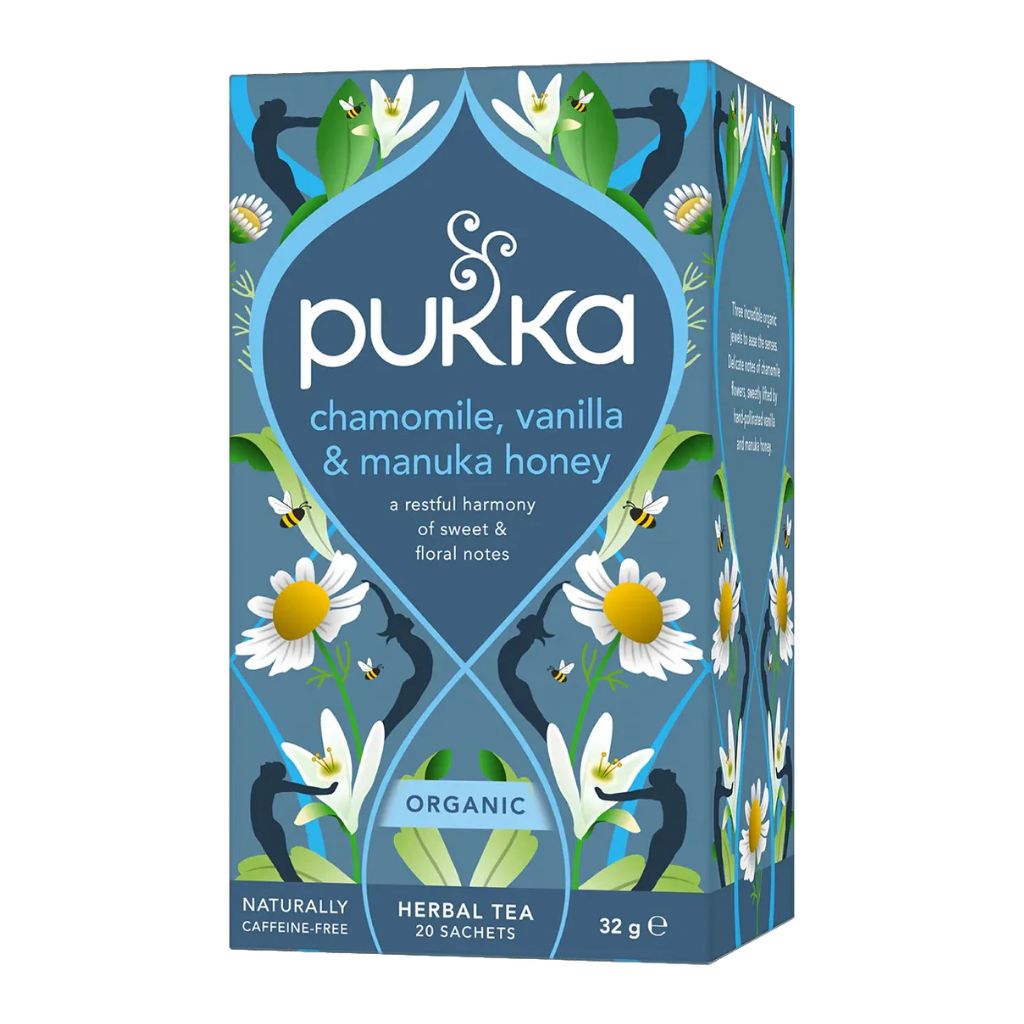 tisane camomille vanille et miel de Manuka biologique Pukka - La Boite à Grains