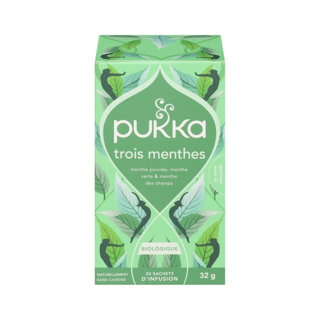 tisane trois menthes biologique Pukka - La Boite à Grains