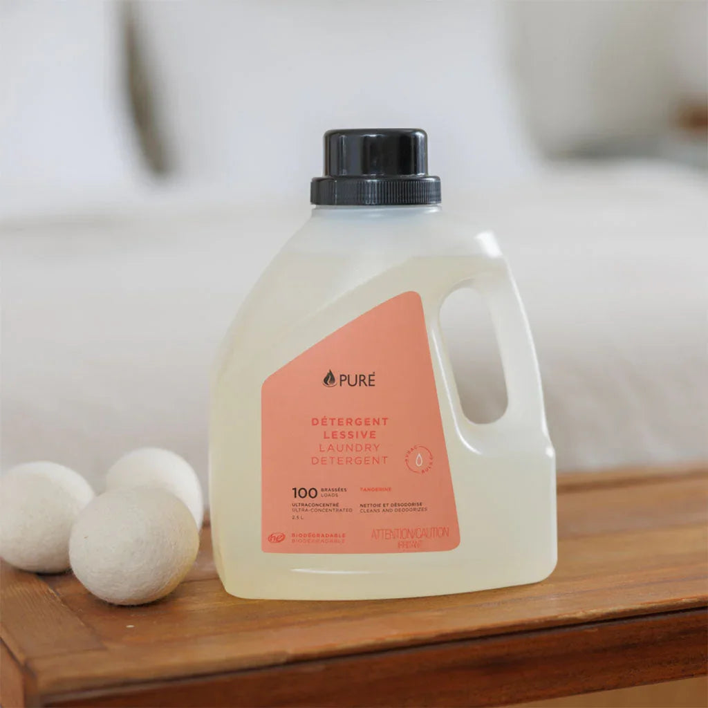 détergent lessive tangerine Pure - La Boite à Grains