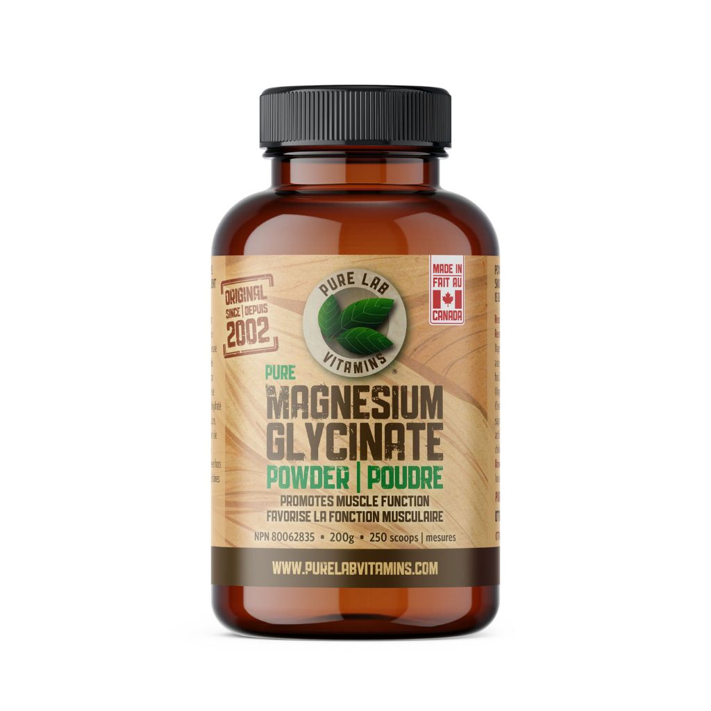 magnésium glycinate en poudre Pure Lab Vitamins - La Boite à Grains