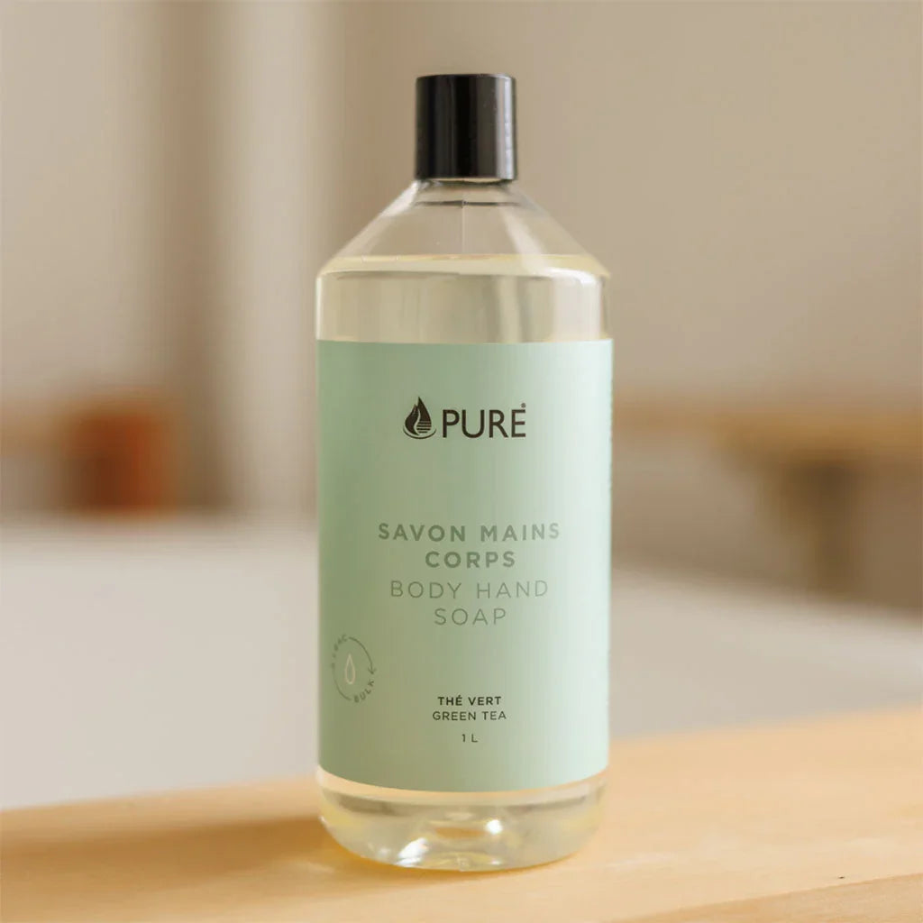 savon mains corps thé vert Pure - La Boite à Grains