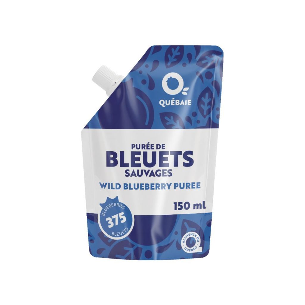 purée de bleuets sauvages Québaie - La Boite à Grains