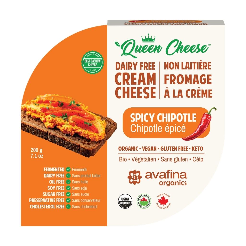 fauxmage à la crème chipotle épicé Queen Cheese - La Boite à Grains