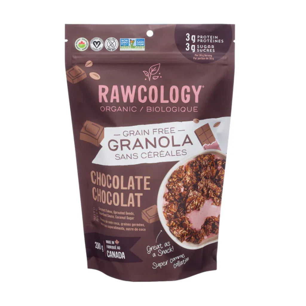 Rawcology Chocolate Granola with Organic Raw Cocoa - La Boite à Grains