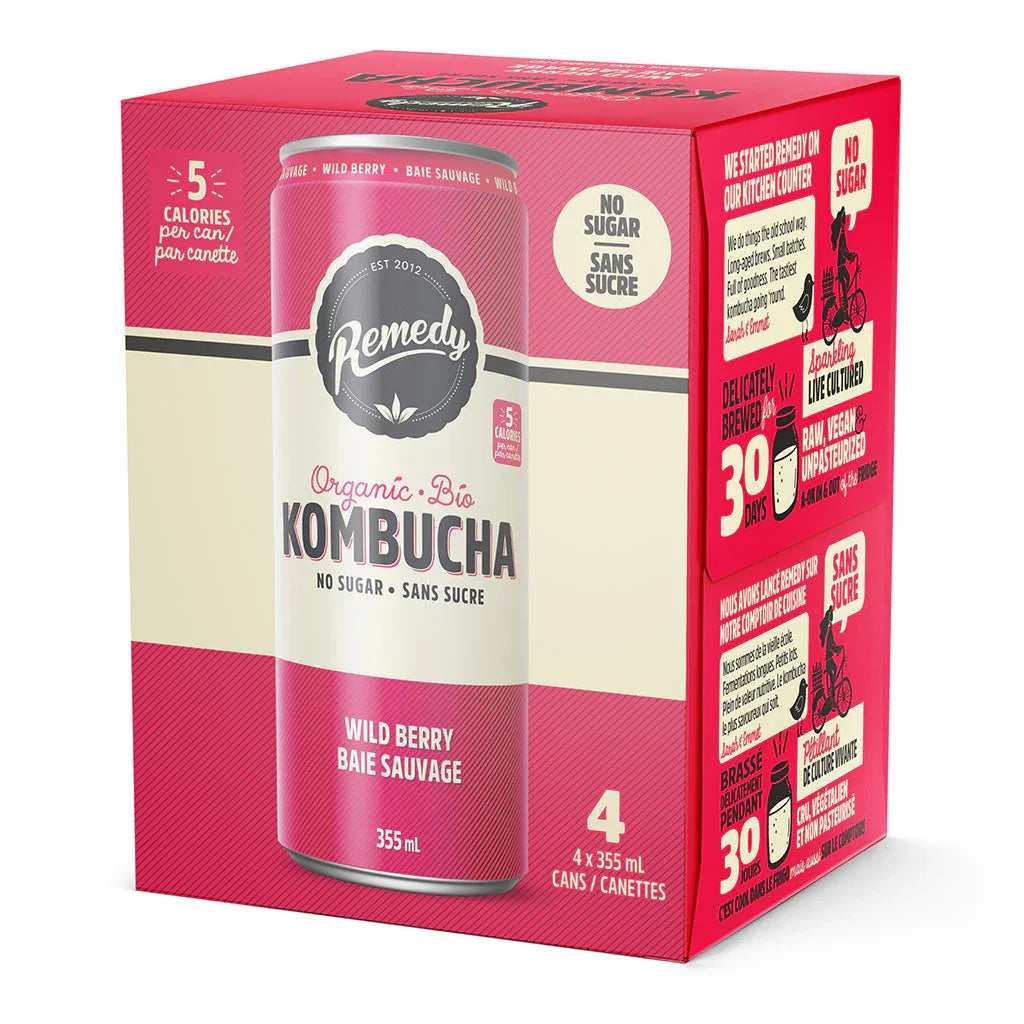kombucha baie sauvage Remedy - La Boite à Grains