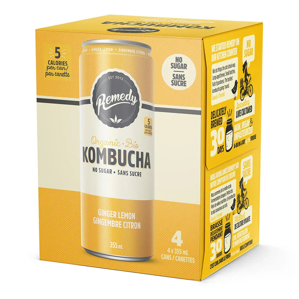 kombucha ginger lemon Remedy - La Boite à Grains