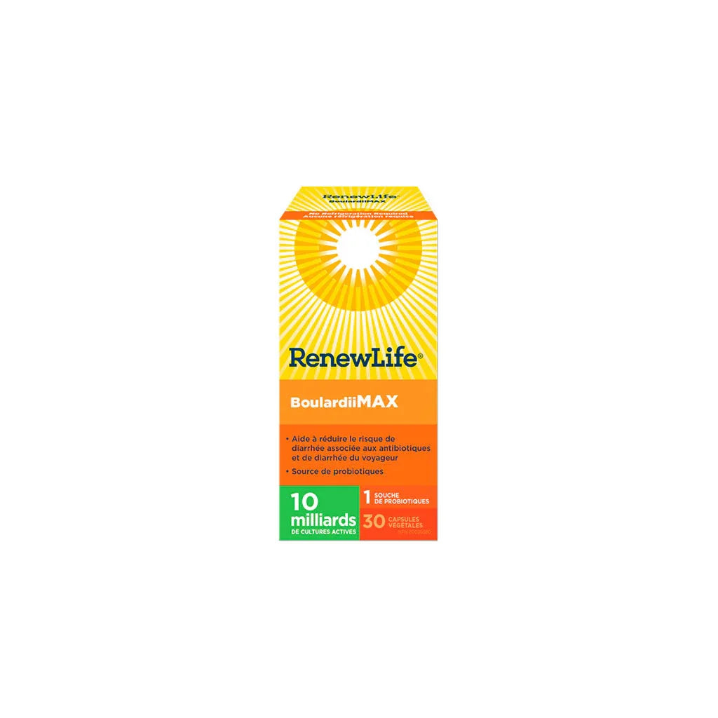boulardii max probiotiques Renew Life - La Boite à Grains