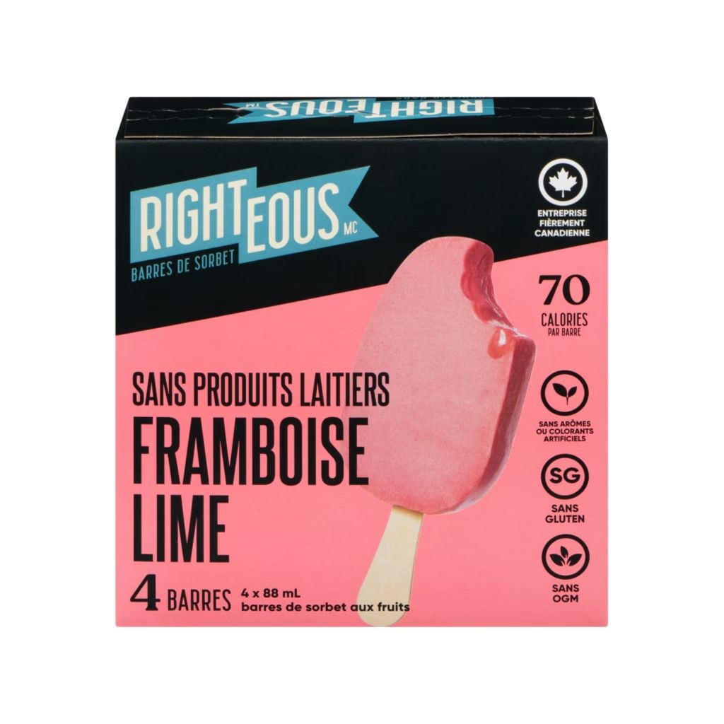 barres de sorbet aux fruits Righteous - La Boite à Grains