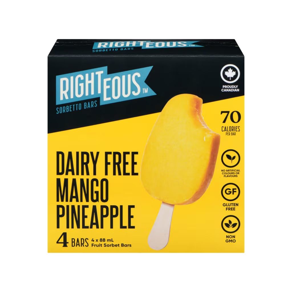 barres de sorbet aux fruits mangue ananas Righteous- La Boite à Grains