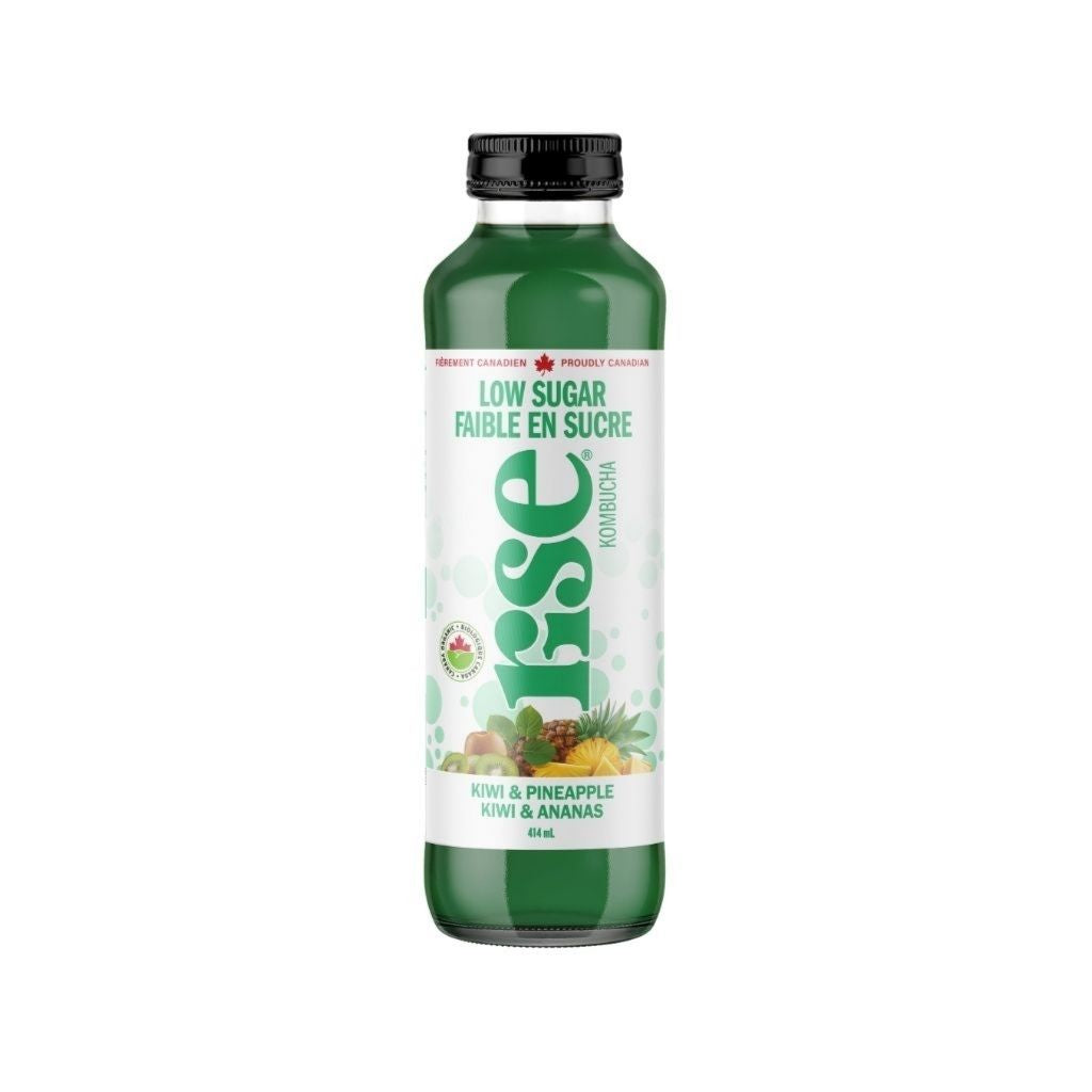 Faible en Sucre Kiwi & Ananas Rise Kombucha - La Boite à Grains