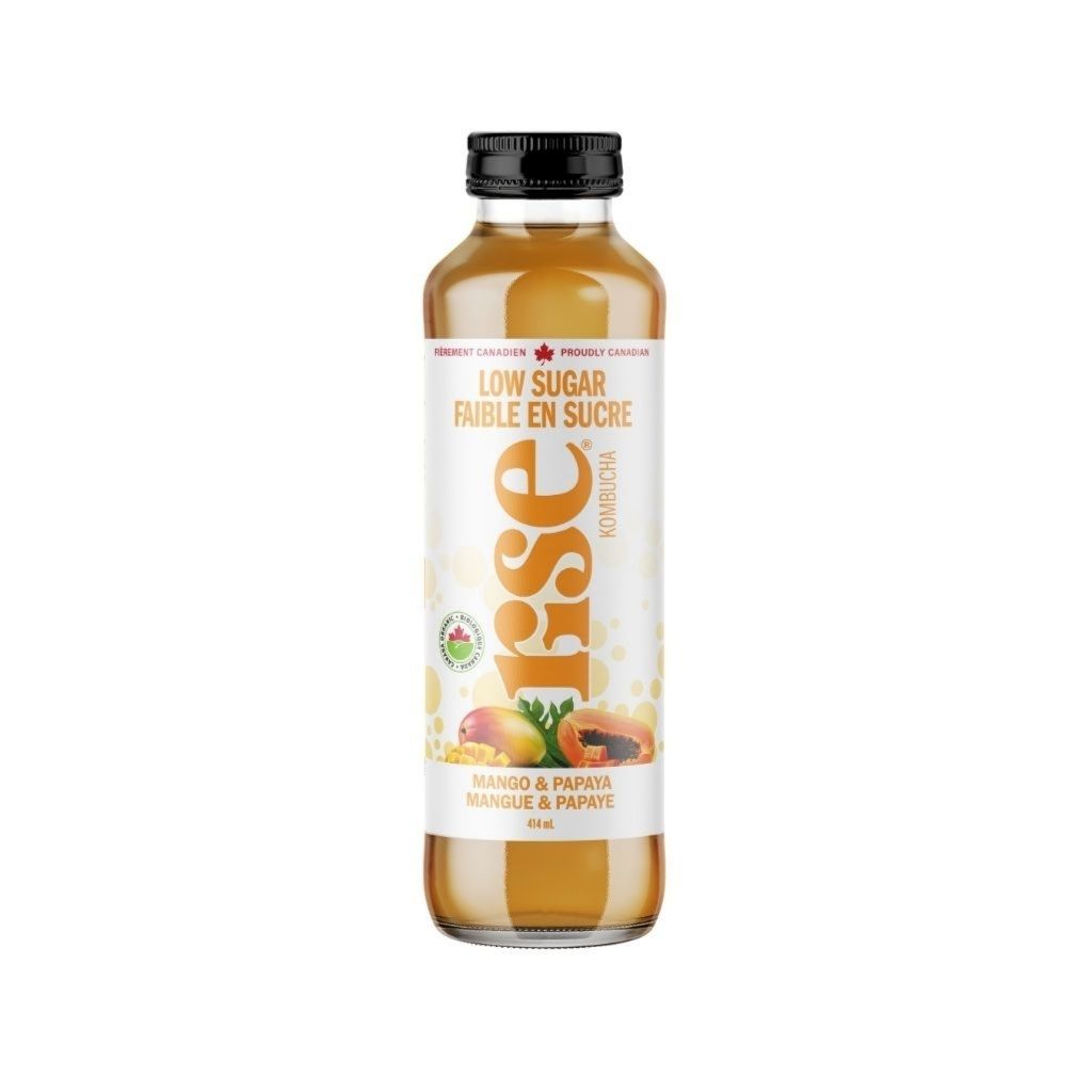 Faible en Sucre Mangue & Papaye Rise Kombucha - La Boite à Grains