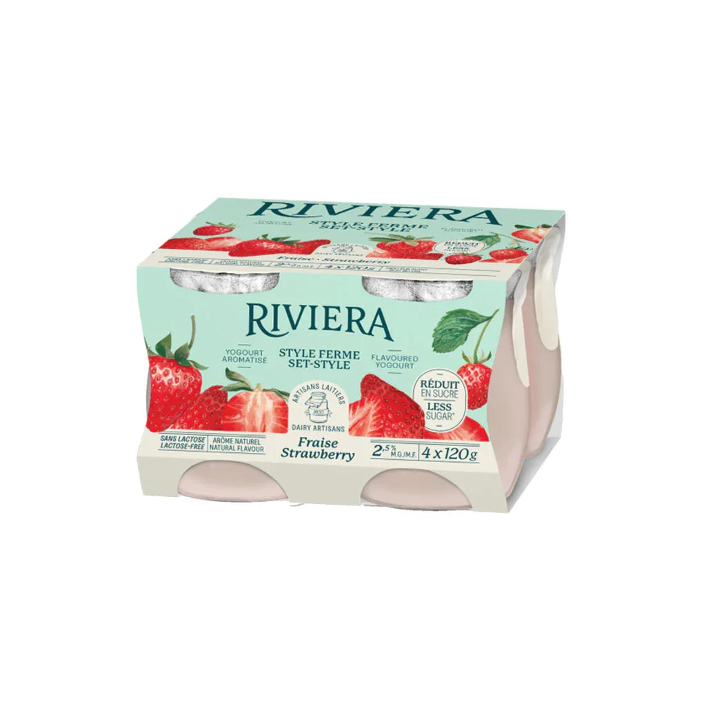 Yogourt Style Ferme Fraise Riviera - La Boite à Grains