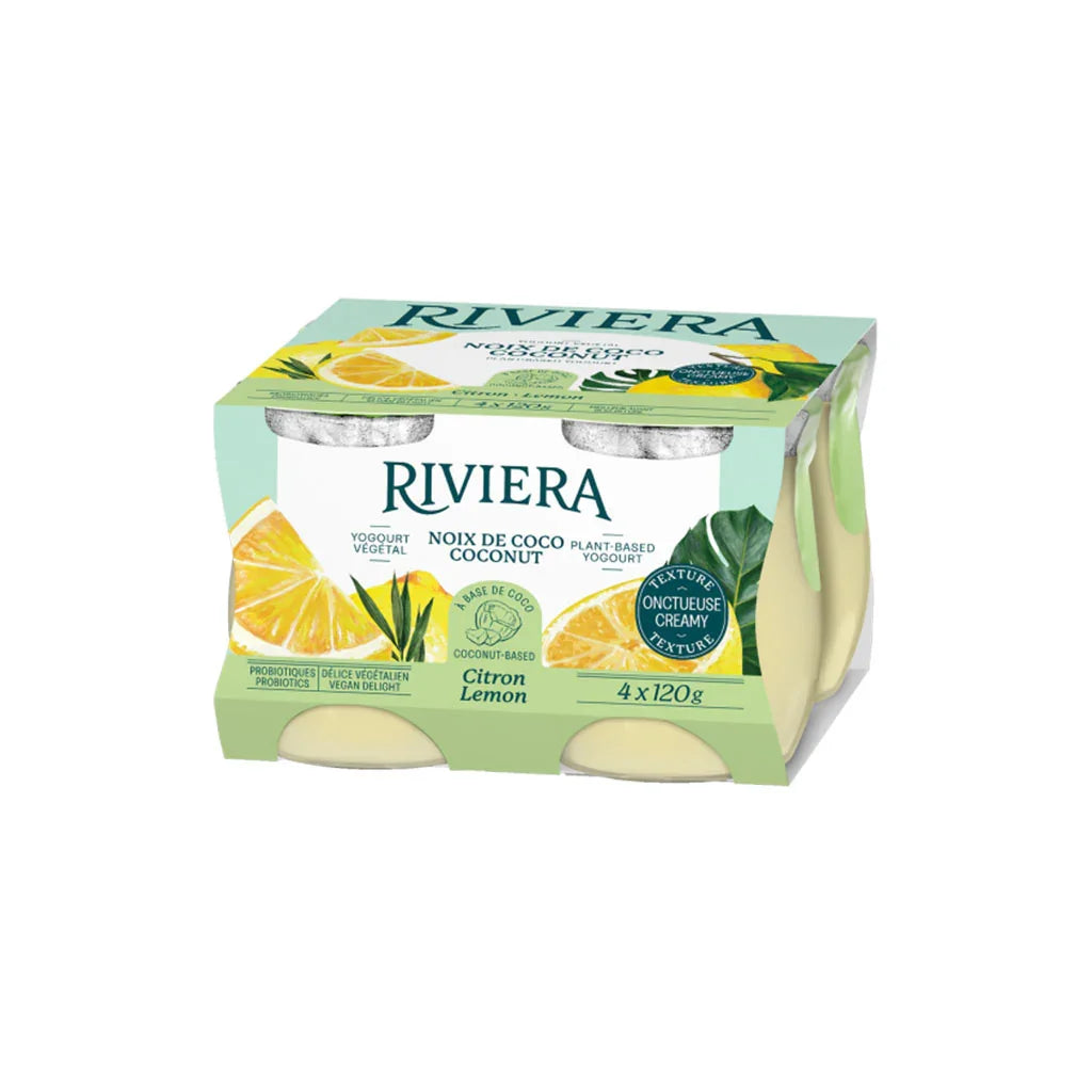 Yogourt Végétal Citron Riviera - La Boite à Grains