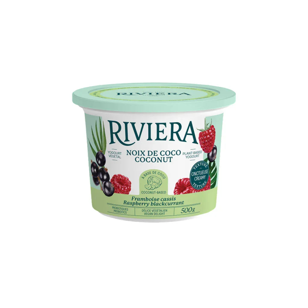 Yogourt Végétal Framboise et Cassis Riviera - La Boite à Grains