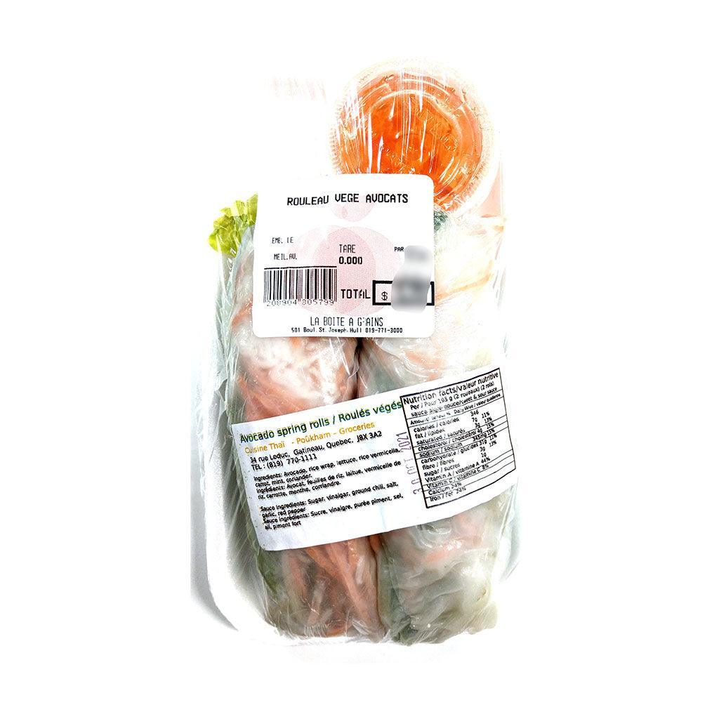 Roulés Végés Avocat Poûkham - La Boite à Grains