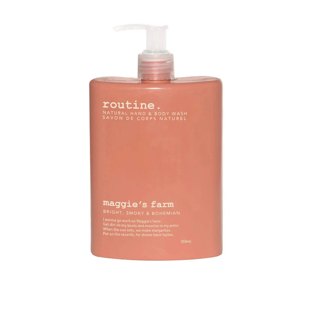 routine savon de corps naturel maggie's farm 350 ml