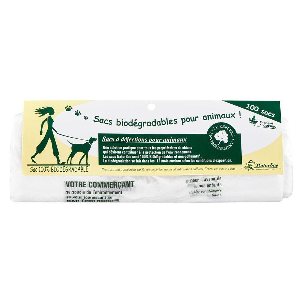 Sacs Biodégradables à Déjections pour Animaux NaturSac - La Boite à Grains