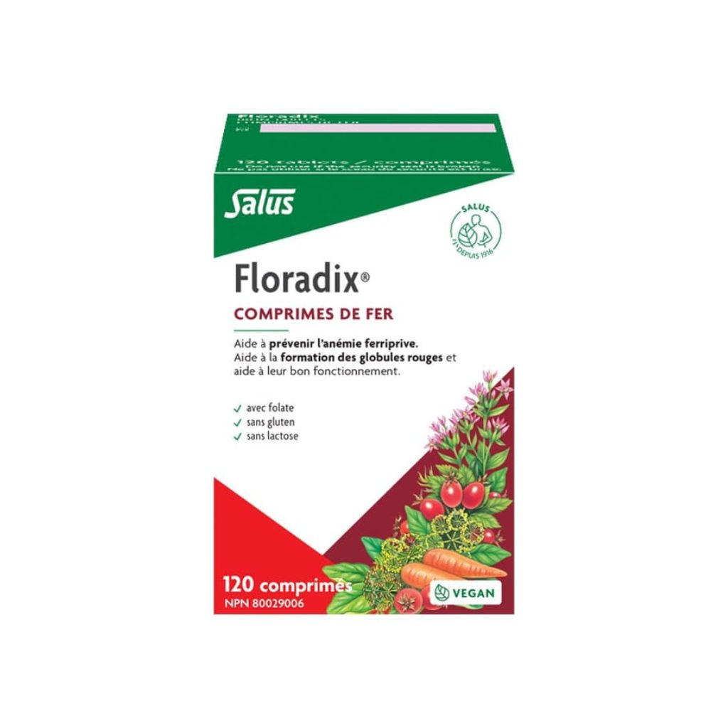 Floradix comprimés de fer Salus - La Boite à Grains