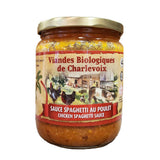 Organic Chicken Spaghetti Sauce Les Viandes Biologique de Charlevoix - La Boite à Grains