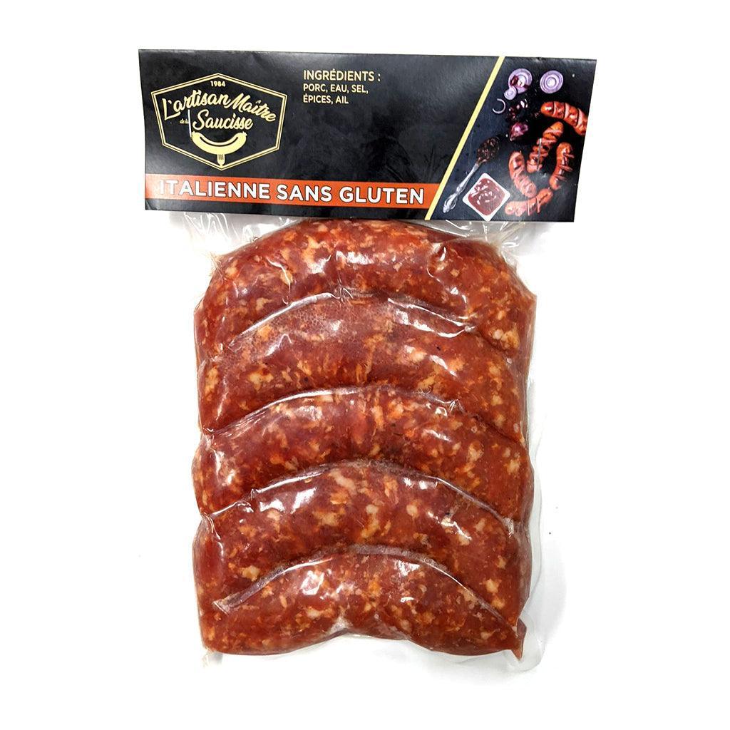 Saucisses Italiennes Sans Gluten L'Artisan Maître de la Saucisse - La Boite à Grains