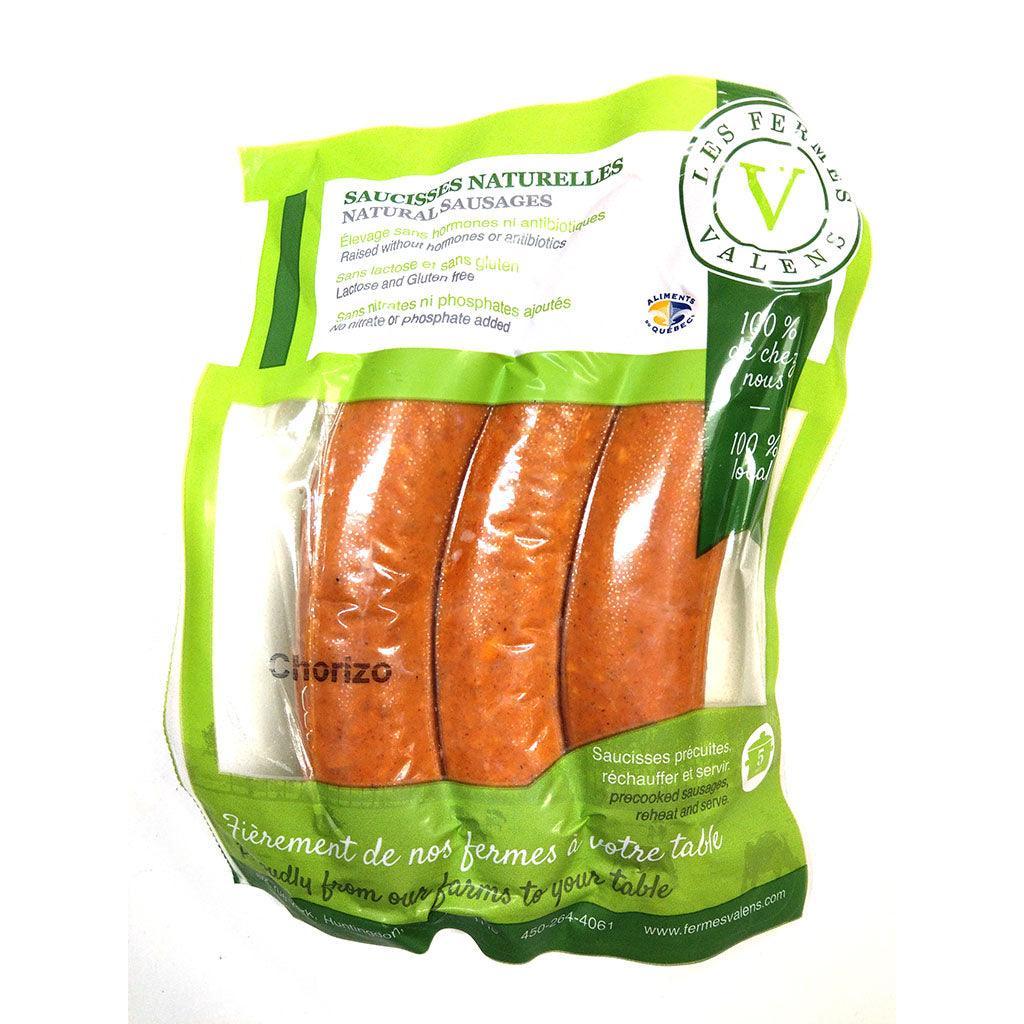 Natural Chorizo ​​Sausages Les Fermes Valens - La Boite à Grains