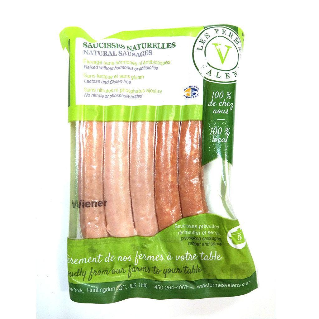 Saucisses Naturelles Wiener Les Fermes Valens - La Boite à Grains