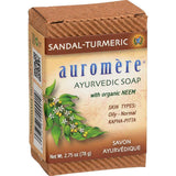 Savon Ayurvédique Santal Curcuma Auromère - La Boite à Grains