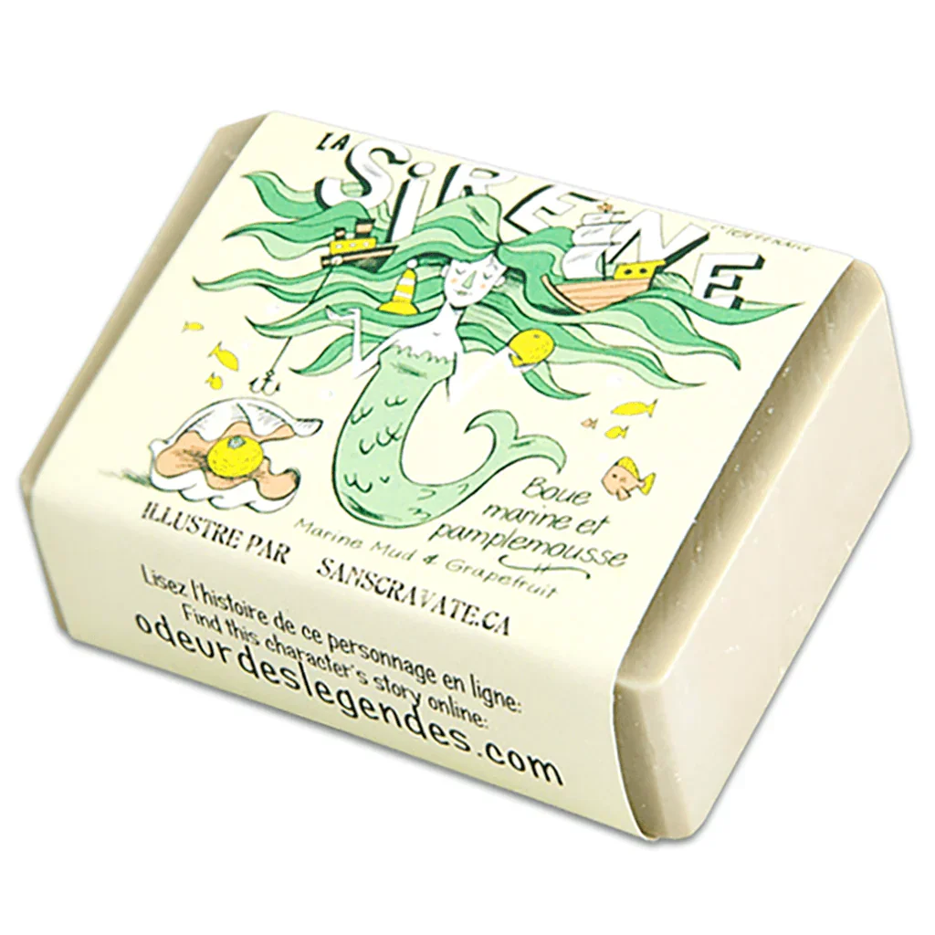 Mermaid Soap Marine Mud & Grapefruit La Savonnerie des Diligences - La Boite à Grains