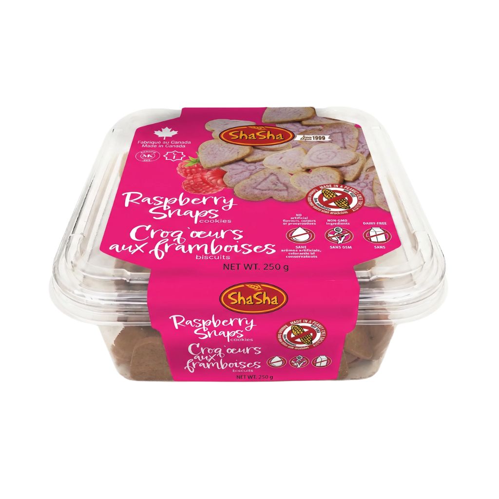 Shasha biscuits croq'oeurs aux framboises - La Boite à Grains