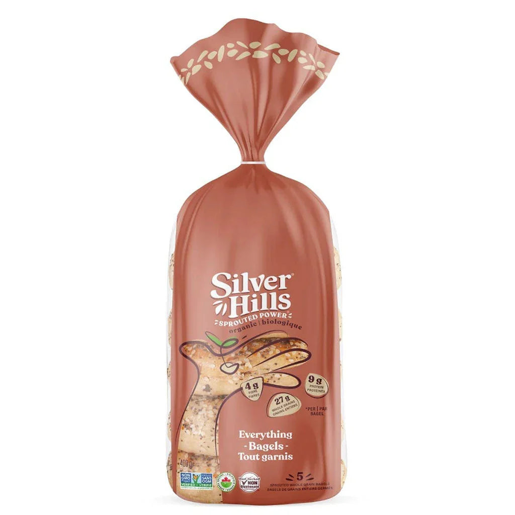 silver hills sprouted power organic all dressed bagels - La Boite à Grains