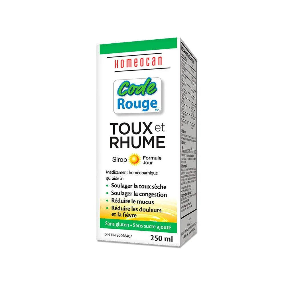 Homeocan Code Red Day Formula Cough and Cold Syrup - La Boite à Grains