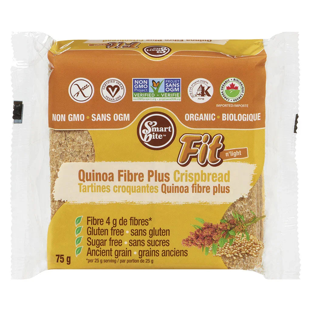 smart bite tartines croquantes quinoa fibre plus 75 g - La Boite à Grains
