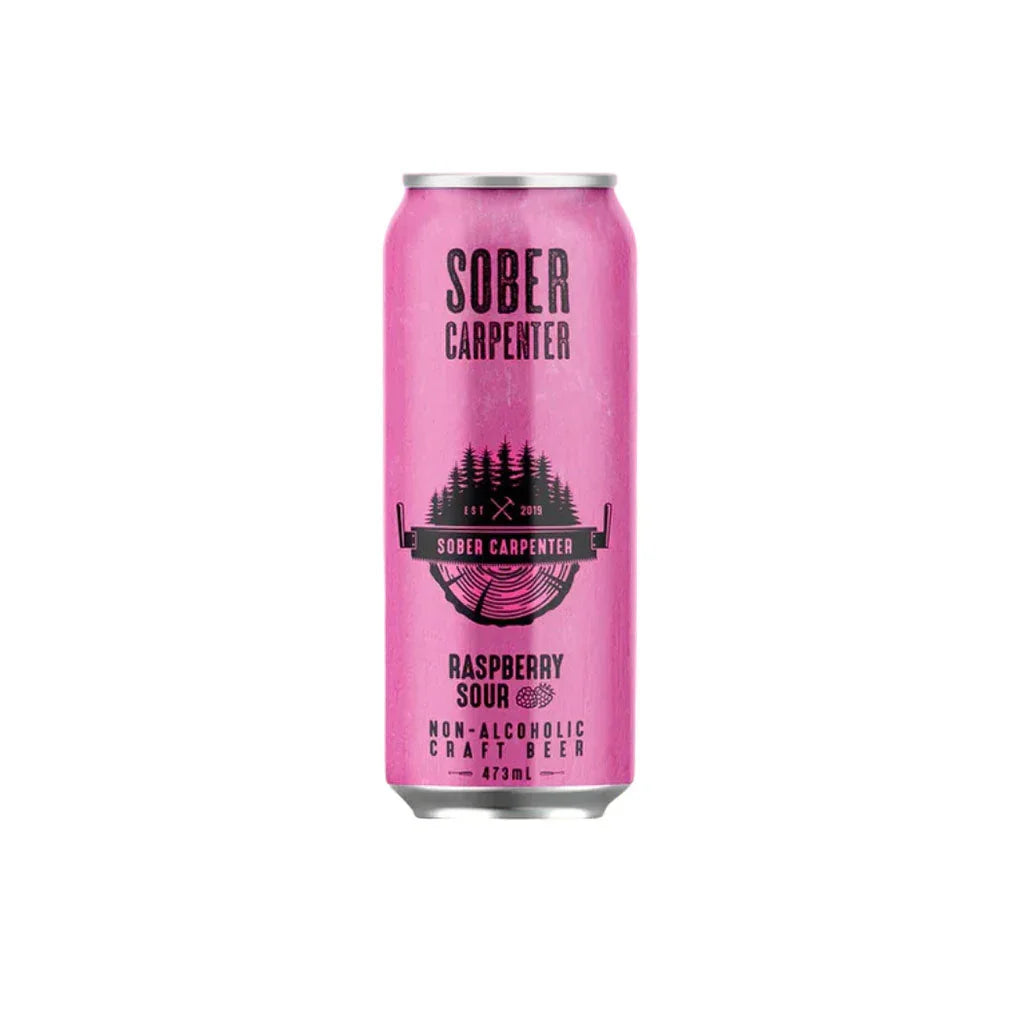 sober carpenter bière sure framboise sans alcool 473 ml