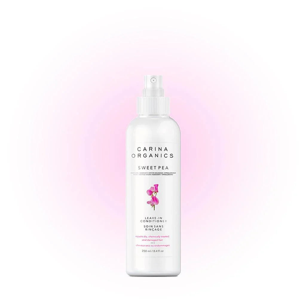 Soins Sans Rinçage Sweet Pea (Cheveux Secs/Endommagés) Carina Organics - La Boite à Grains