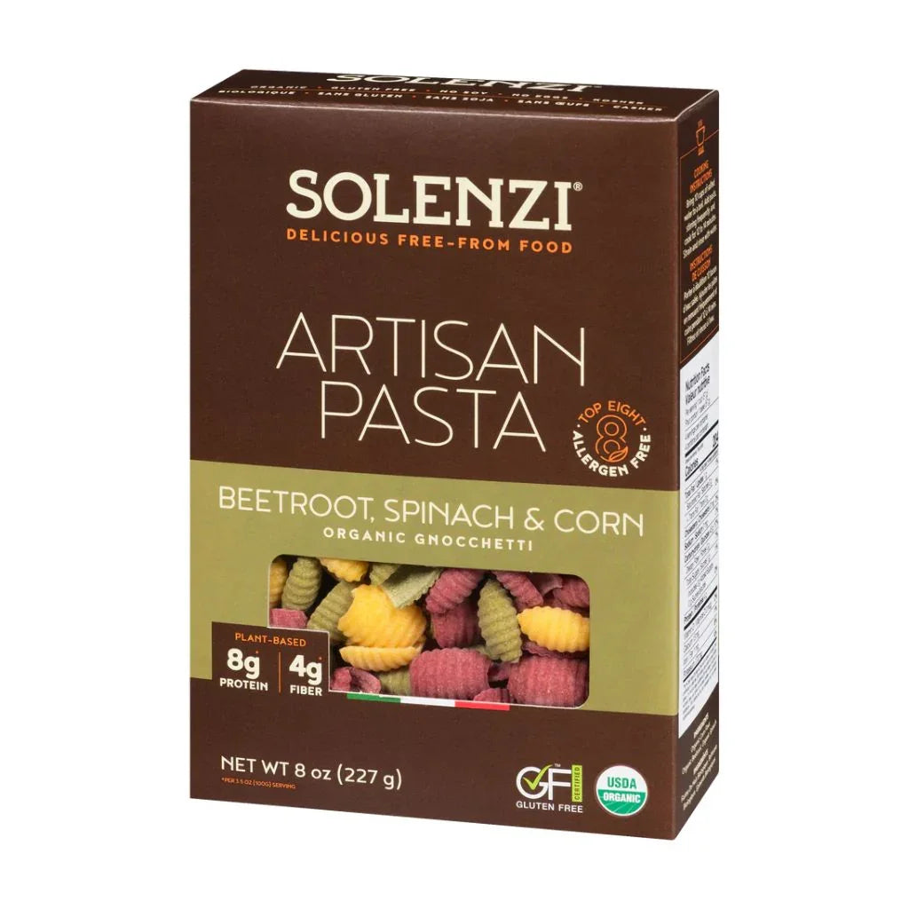 gnocchetti betterave épinards et maïs bioloique Solenzi - La Boite à Grains
