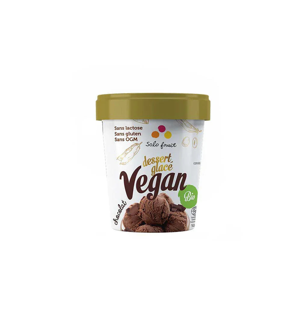 solo fruit dessert glacé vegan chocolat bio 500 ml - La Boite à Grains