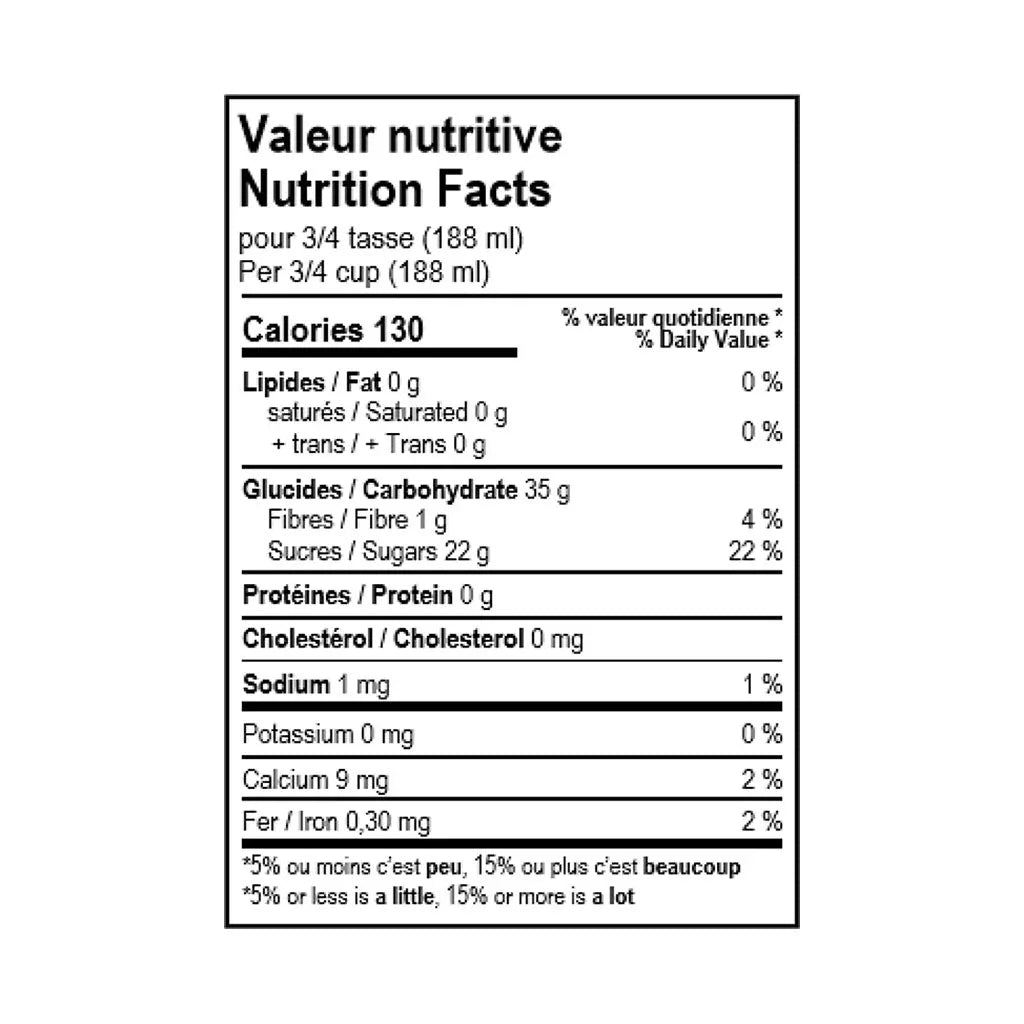 solo fruit mango sorbet nutritional value - La Boite à Grains