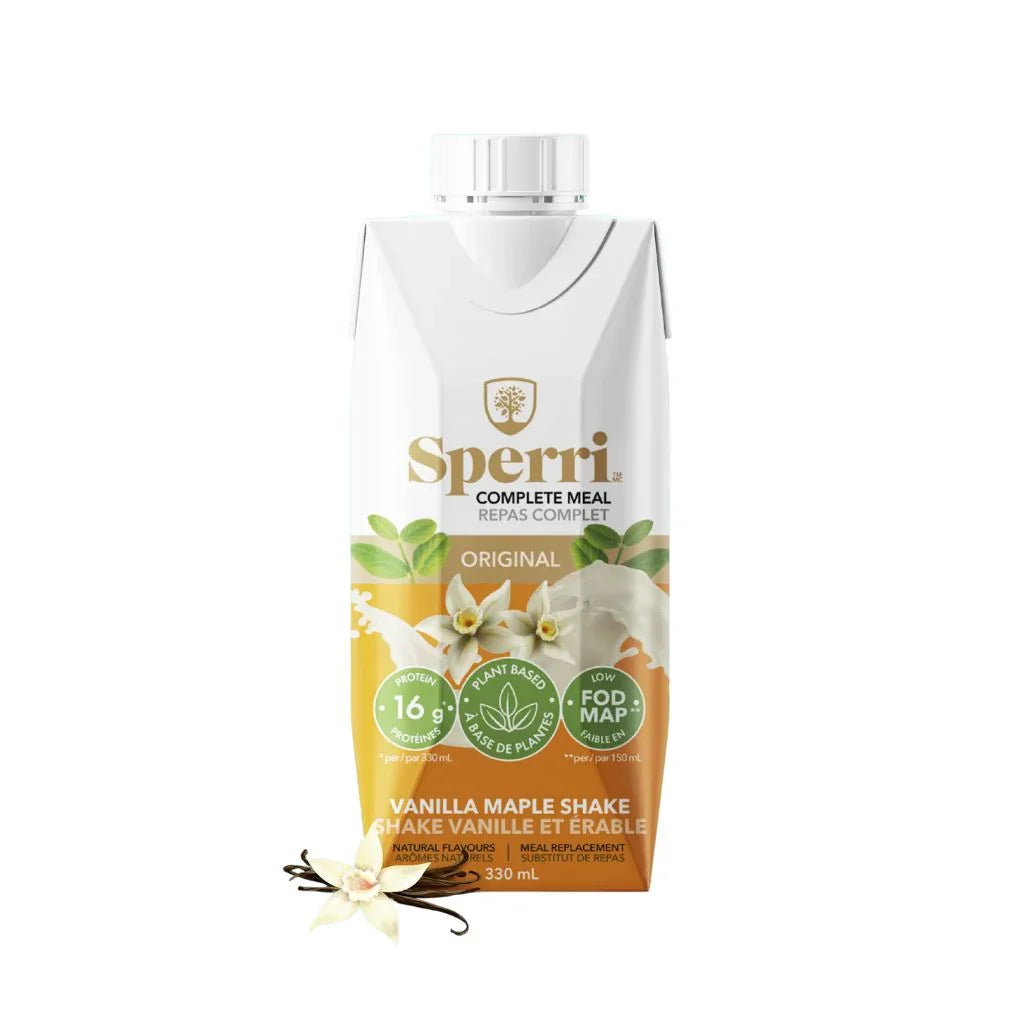 repas complet original shake vanille et érable Sperri - La Boite à Grains