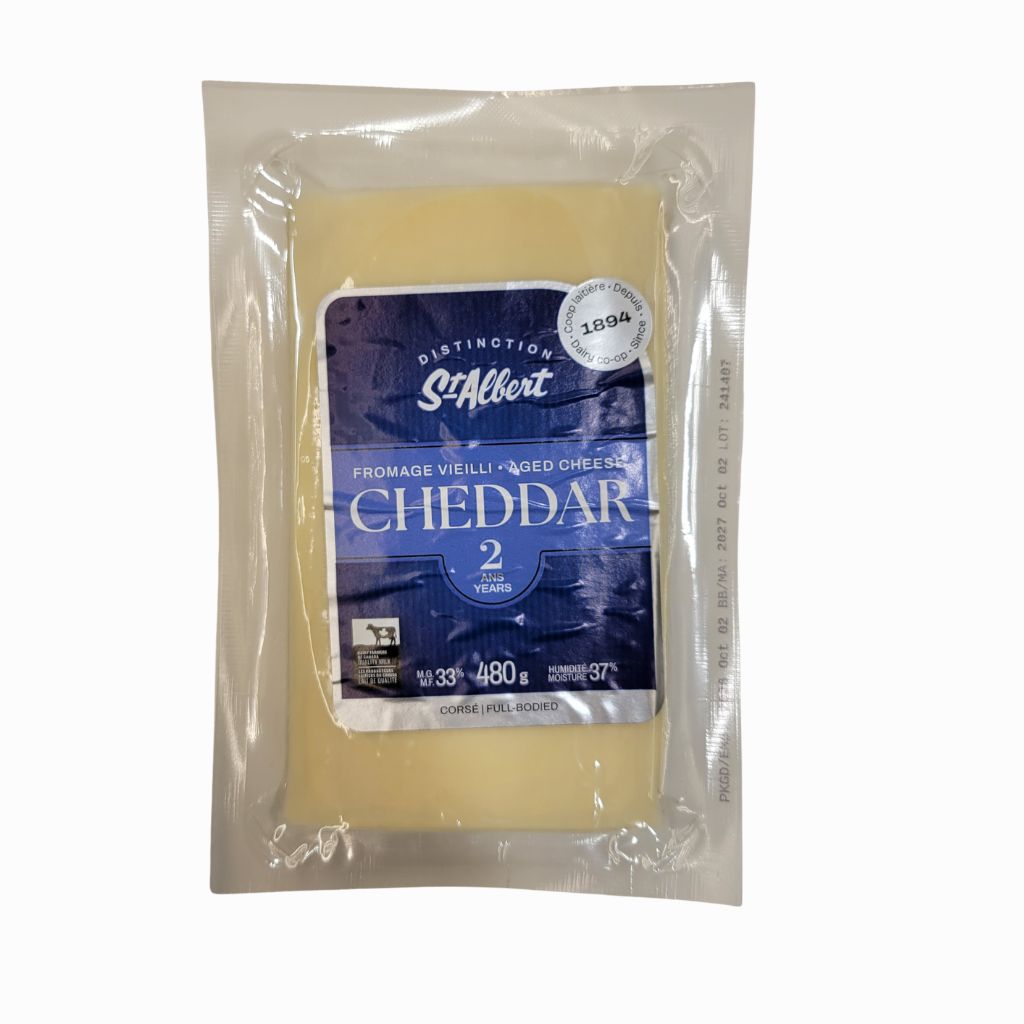 fromage vieilli cheddar 2 ans St-Albert - La Boite à Grains