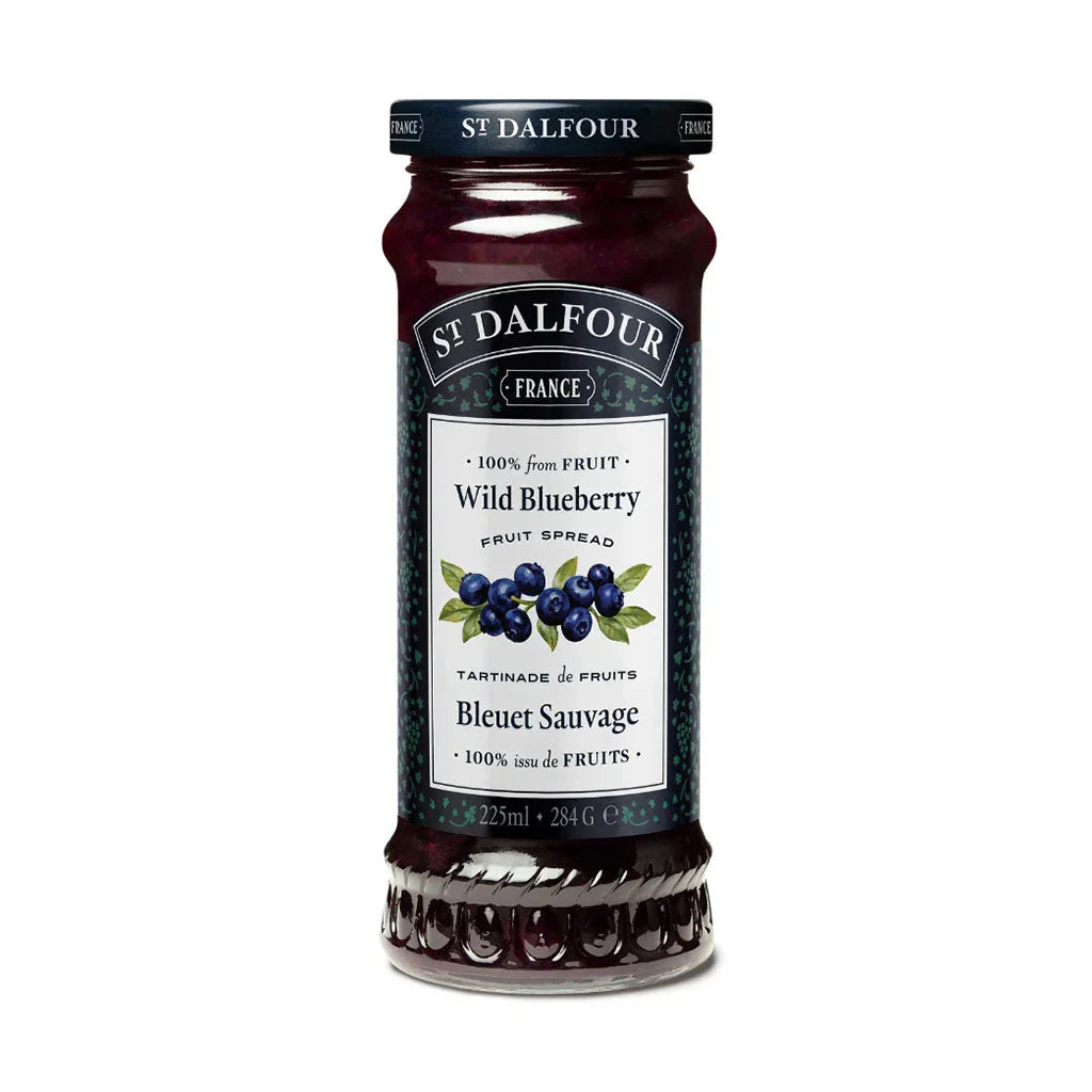 St Dalfour wild blueberry fruit spread 225 ml