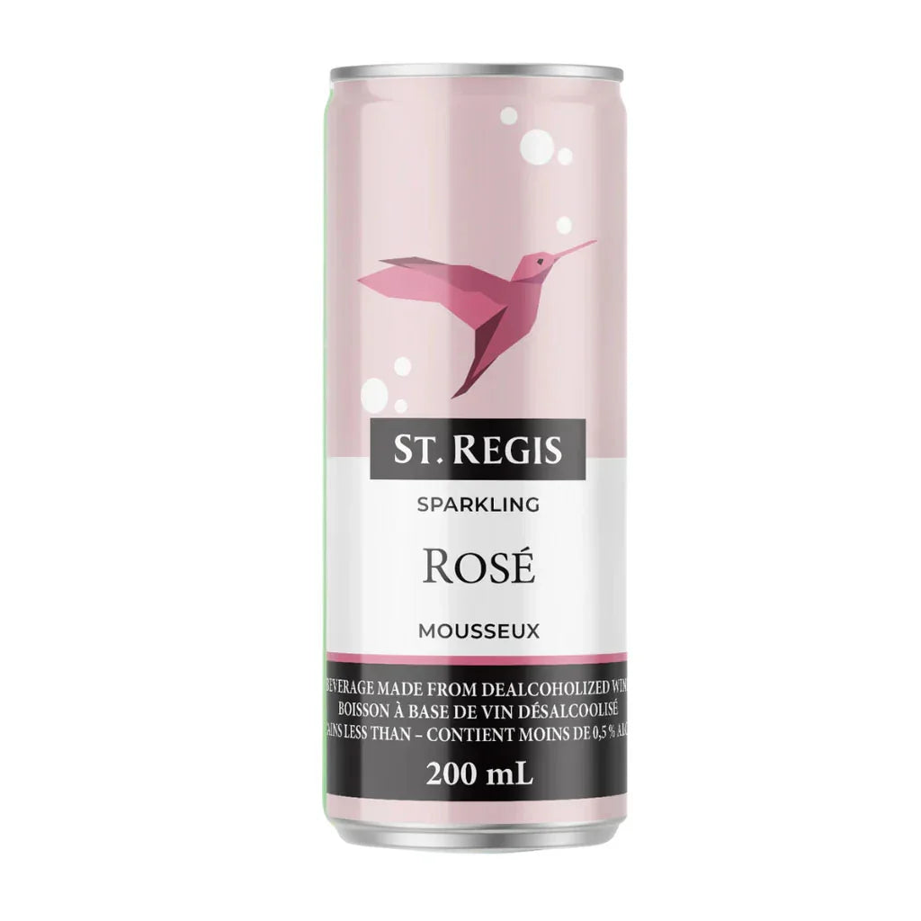 alcohol-free St. Regis sparkling rosé wine - La Boite à Grains