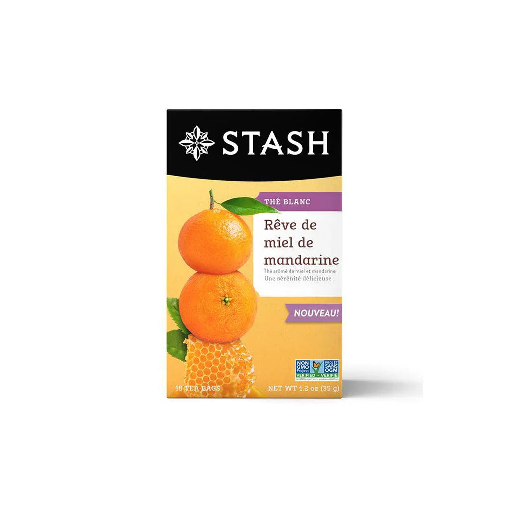 stash thé blanc rêve de miel de mandarine 18 sachets