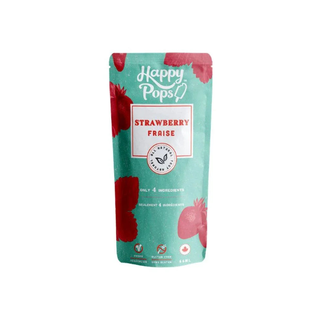 Sucette Glacée Fraise Happy Pops - La Boite à Grains