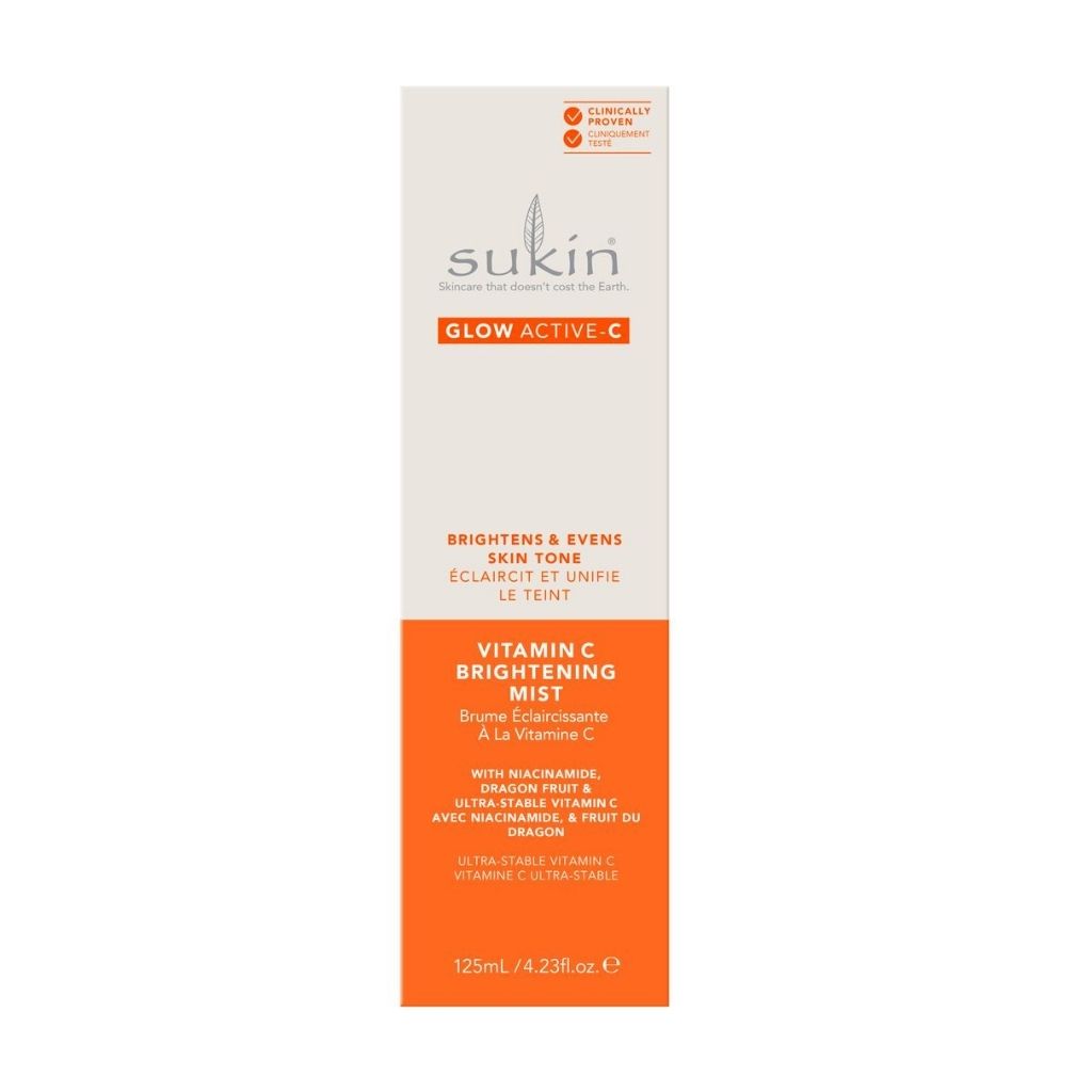 brume éclaircissante vitamine C Glow Active-C Sukin - La Boite à Grains