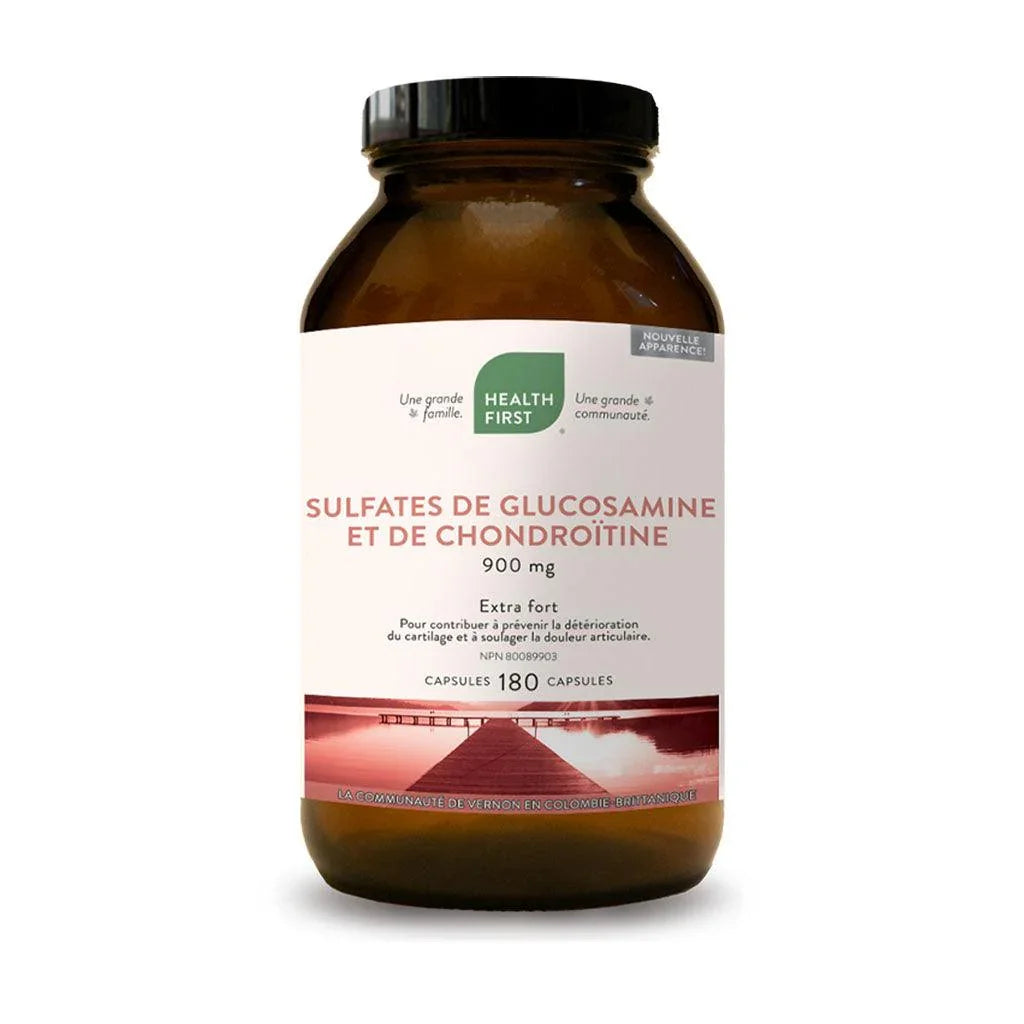 Glucosamine and Chondroitin Sulfates Extra Strength Health First - La Boite à Grains