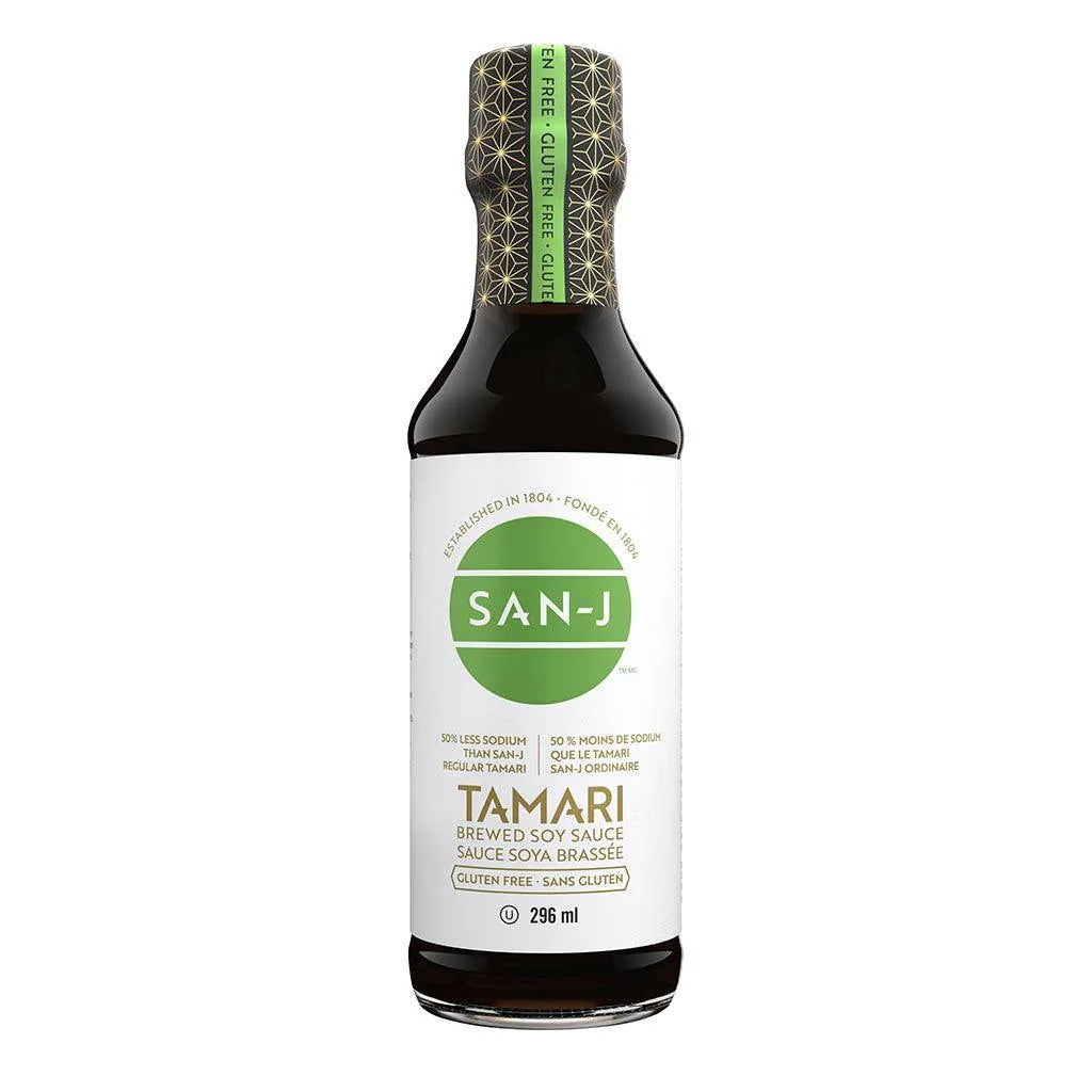 Tamari Brewed Soy Sauce 50% Less Sodium San-J - La Boite à Grains