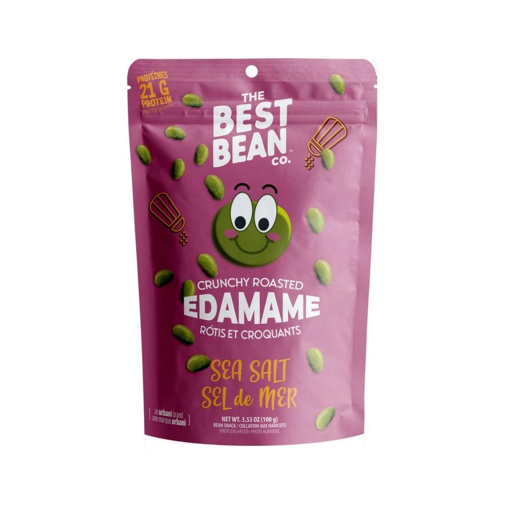 edamame rôtis et croquants sel de mer The Best Bean Co - La Boite à Grains