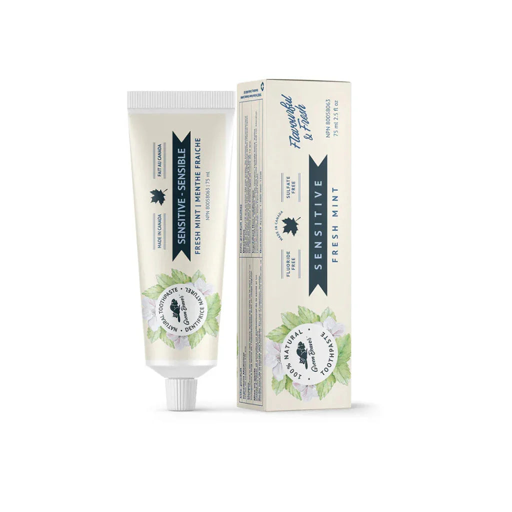 toothpaste sensitive teeth fresh mint Green Beaver - La Boite à Grains