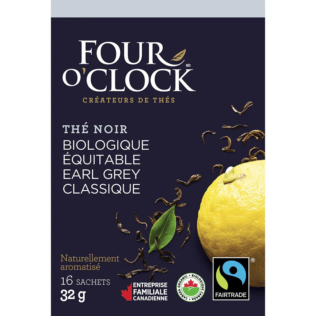 Four O'Clock Organic Earl Gray Black Tea - La Boite à Grains